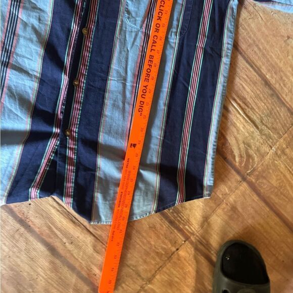 Vintage 90s Striped Button Up Shirt - Picture 6 of 6